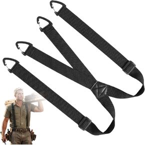 X Back Hidden Suspenders, 1.5 Inches Adjustable Elastic Under Clothing Heavy Duty Work Suspenders for Men Women in Saudi Arabia