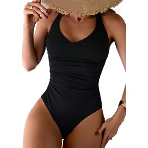 Womens Backless Monokini Swimsuit - Criss Cross One-Piece for Beach & Vacation in Kuwait