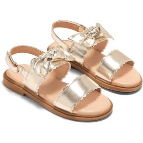Coutgo Girls Sandals Dress Shoes Bow Open Toe Flats Flower Girl Shoes | Cute,Summer,For Little Kids,For Big Kids,Princess,Party,Wedding,Hook & Loop Velcro,Lightweight,Comfortable,Casual,School in Kuwait