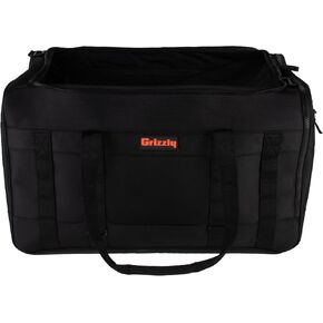 Grizzly Duffle 100 | Heavy-Duty Construction | Water Resistant Base | 100L Capacity | Large Storage Pocket | Blackout in Kuwait