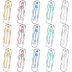 15PCS Contact Lens Remover Tool, Colorful Contact Removal Tool Case Set, Portable Contact Tweezers with Soft Tip, Plunger Suction Cup Applicator for Soft Hard Contact Lenses in Saudi Arabia