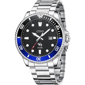 CIVO Sport Wrist Watches for Men: Classic Analog Watch with Date Luminous - Silicone Strap & Waterproof - Casual Men's Watch for Outdoor Camping Cycling in Kuwait