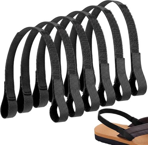 6 Pcs Adjustable Flip Flop Back Straps Removable Sling Ankle Straps for Adults Prosthetics Convert Sandals to Sport for Exercise Fitness Hiking Water Activities Accessories in Kuwait