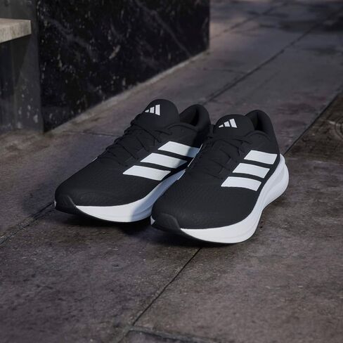 adidas Men's Run Falcon 6, BlackWhiteWhite, 17 in Kuwait