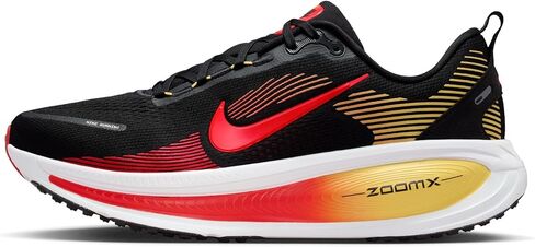 حذاء الجري Nike Vomero 18 للرجال (أسود/قرمزي فاتح/ذهبي توباز/قرمزي ساطع) in Kuwait