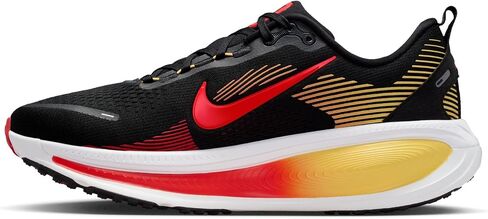 حذاء الجري Nike Vomero 18 للرجال (أسود/قرمزي فاتح/ذهبي توباز/قرمزي ساطع) in Kuwait