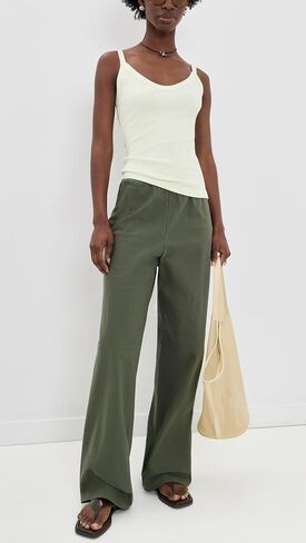 Vince Women's Colette High Waist Cotton Twill Bias Pants in Kuwait