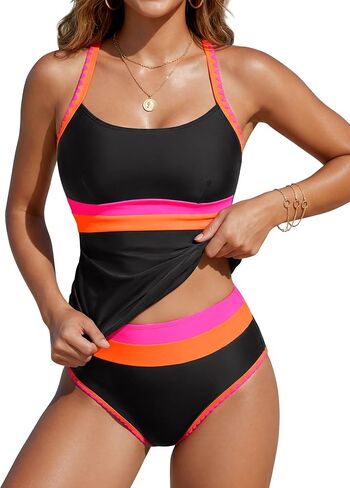 Blooming Jelly Tankini Swimsuits for Women Two Piece Bathing Suits Tummy Control Modest Swim Suits 2026 in Kuwait