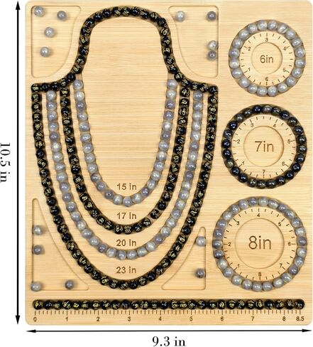 NOAVAOL Bead Boards for Jewelry Making, Combi Bamboo Beading Board for Jewelry Bracelet Making, Beading Trays Jewelry Design Mats for Bracelet, DIY Design Bamboo Jewelry Making Supplies in Saudi Arabia