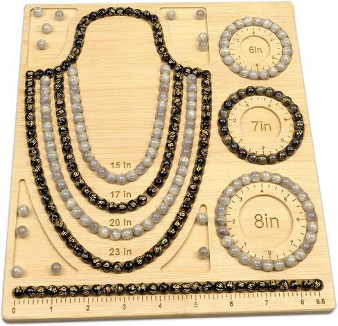 NOAVAOL Bead Boards for Jewelry Making, Combi Bamboo Beading Board for Jewelry Bracelet Making, Beading Trays Jewelry Design Mats for Bracelet, DIY Design Bamboo Jewelry Making Supplies in Saudi Arabia