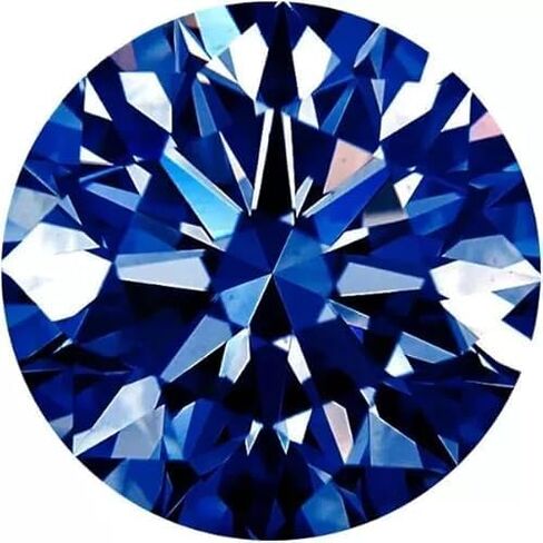 6 mm Loose Lab Grown CVD Diamond, Round Shape, Excellent Blue Color, VVS1 Clarity, GIE Certified Stone for Premium Fine Jewelry Making in Kuwait