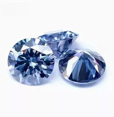 6 mm Loose Lab Grown CVD Diamond, Round Shape, Excellent Blue Color, VVS1 Clarity, GIE Certified Stone for Premium Fine Jewelry Making in Kuwait