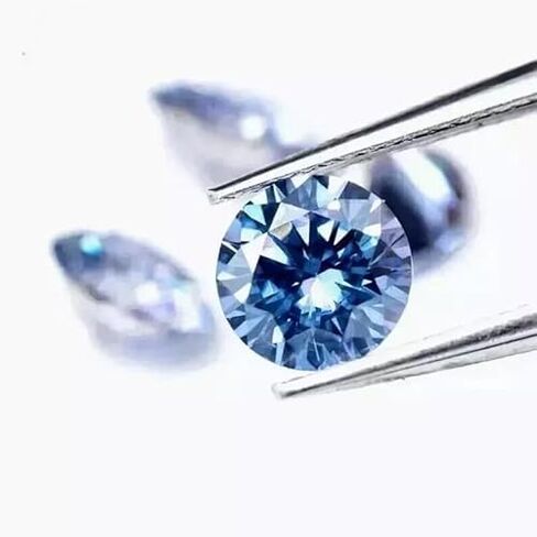6 mm Loose Lab Grown CVD Diamond, Round Shape, Excellent Blue Color, VVS1 Clarity, GIE Certified Stone for Premium Fine Jewelry Making in Kuwait