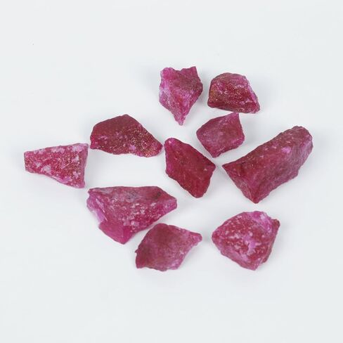REAL-GEMS 73.5 Ct Natural Royal Red Ruby Raw Rough Loose Gemstone for Lapidary AXD-766 in Kuwait