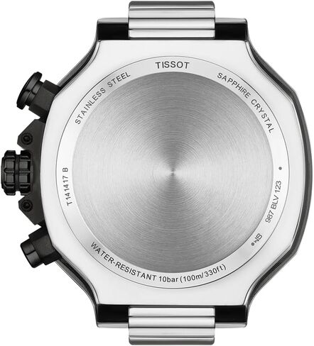 Tissot T-Race 45mm, Swiss Quartz Chronograph Watch for Men, Stainless Steel Case, Blue Dial, T1414172704100 in Kuwait