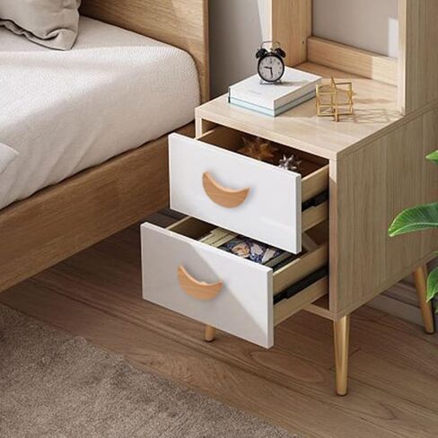 Healifty 4pcs Wooden Drawer Knobs Pulls, Cartoon Celestial Moon Heart Shapes, Single Hole Cabinet Handles for Nursery Furniture, Home Decor Accessories in Kuwait