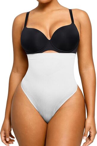 SHAPELLX Shapewear Tummy Control Seamless High Waisted Body Shaper Waist Slimming Thong Underwear Girdle Tummy Slimmer in Kuwait