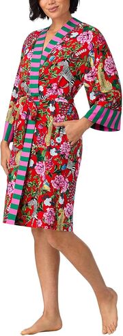 Room Service Women’s Lightweight Rayon Kimono Robe with Pockets and Tie Waist in Saudi Arabia