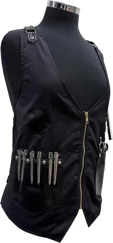 Women Barber Vest Professional Hair Stylist Apron – Adjustable Salon Work Vest with Multi Tool Pockets, Lightweight Hairdresser Barber Apron for Cosmetology & Salon Use in Saudi Arabia