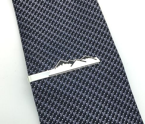 Doodle Beads Mountain Tie Bar, Sacred Title of Father, Gift for Dad, Mountain Tie Clip in Saudi Arabia