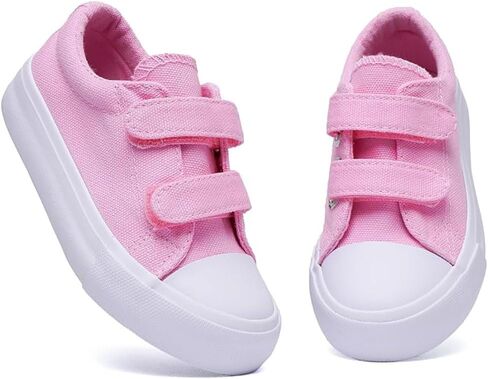 EMMA NEW YORK Toddler Sneakers Canvas Toddler Shoes for Girls and Boys, Hook and Loop Kid Sneaker in Saudi Arabia