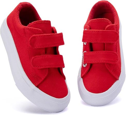 EMMA NEW YORK Toddler Sneakers Canvas Toddler Shoes for Girls and Boys, Hook and Loop Kid Sneaker in Kuwait