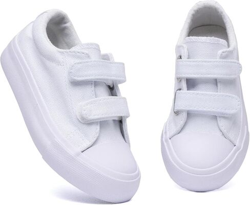 EMMA NEW YORK Toddler Sneakers Canvas Toddler Shoes for Girls and Boys, Hook and Loop Kid Sneaker in Kuwait