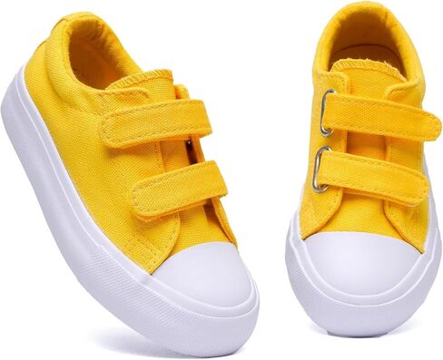 EMMA NEW YORK Toddler Sneakers Canvas Toddler Shoes for Girls and Boys, Hook and Loop Kid Sneaker in Kuwait