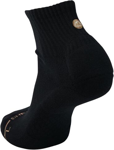 SHEZZA 3 pack- 2 White & 1 Black Anti-Blister Cushioned Heel Padded Quarter Sock Bundle- Size Small in Saudi Arabia