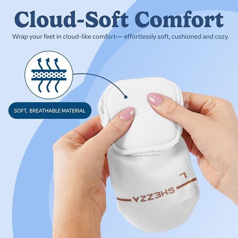 SHEZZA 3 pack- 2 White & 1 Black Anti-Blister Cushioned Heel Padded Quarter Sock Bundle- Size Small in Saudi Arabia