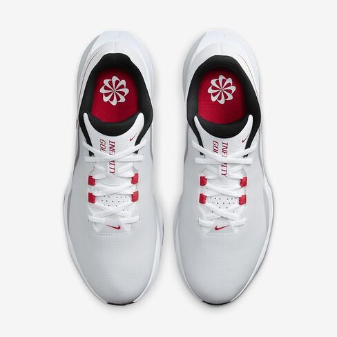 حذاء الجولف Nike Infinity G NN (عريض) (FN0565-101، أبيض/بلاتيني نقي/أسود/أحمر جامعي) مقاس 10 in Kuwait