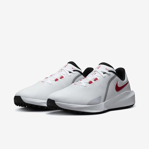 حذاء الجولف Nike Infinity G NN (عريض) (FN0565-101، أبيض/بلاتيني نقي/أسود/أحمر جامعي) مقاس 10 in Kuwait