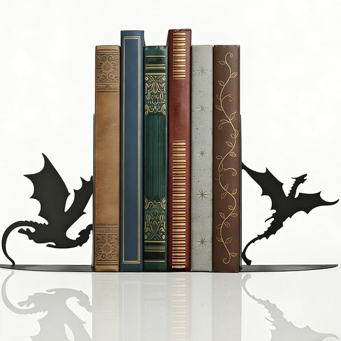 Peekaboo Cat Bookends for Shelves, Cute Black Metal Decorative Book Ends, Heavy Duty Rustproof Book Stoppers for Home Office & Study Desk, Ideal Gift for Cat Lovers & Book Lovers in Kuwait