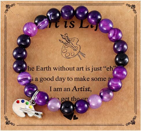 HUTIMY Artist Gifts Painter Artistic Bracelets for Women Friends | Painters Jewelry, Art Bracelet Art Student Graduation Gift in Kuwait
