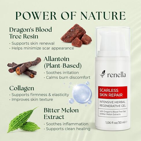 Natural Wound Care & Burn Gel – First Aid Gel for Cuts, Scrapes & Burns – Advanced Skin Repair Ointment & Cream Alternative– Stable at Room Temperature – Soothing Film-Forming Barrier – Fragrance-Free in Kuwait