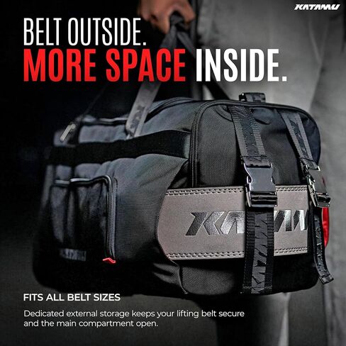 Katamu Gym Duffle Bag for Men & Women – Waterproof Sports Travel Bag with Shoe Compartment, Laptop Sleeve, Wet Pocket & Luggage Strap – Heavy Duty Gym Bag for Workouts in Saudi Arabia