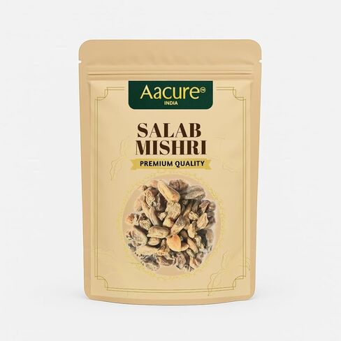 Aacure Salab Mishri | 25gms | Powder Clean & Hygienically Packed | Traditional Ingredient | FSSAI Certified in Saudi Arabia