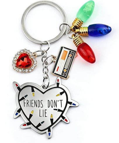 Friendship Gifts Keychain, Friends Don't Lie Friendship Gift for Women for Anniversary, Graduation, Birthday Decor in Saudi Arabia
