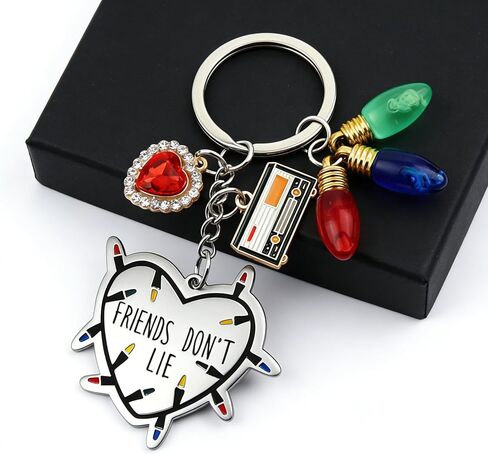 Friendship Gifts Keychain, Friends Don't Lie Friendship Gift for Women for Anniversary, Graduation, Birthday Decor in Saudi Arabia