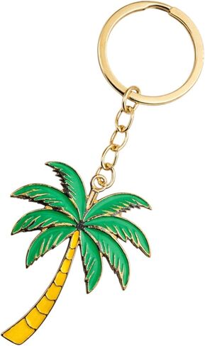 Palm Tree Keychain – Tropical Nature Charm Accessory for Keys, Backpacks, Bags and Beach-Inspired Gifts in Kuwait