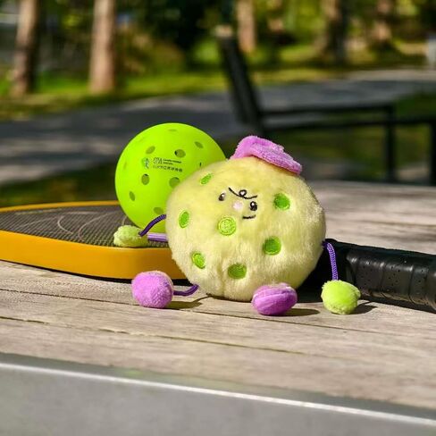 Pickleball Funny Gift for Women or Men | Pickleball Plush Tote Bag Charm or Keychain | Ideal Gift for Pickle ball Lover, Partner or Teammates in Saudi Arabia