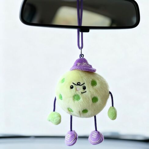 Pickleball Funny Gift for Women or Men | Pickleball Plush Tote Bag Charm or Keychain | Ideal Gift for Pickle ball Lover, Partner or Teammates in Saudi Arabia