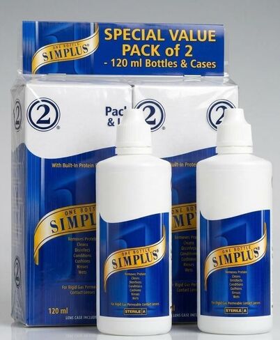 Multi Action Contact Lens Cleaning & Conditioning Solution 120 ML (Pack of 2) in Kuwait