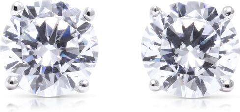 14k Gold GRA Moissanite & IGI Lab Grown Diamond Earrings for Women & Men, Stud & Drop Leverback Styles, VVS1 D Color - Luxury Gift Box Included in Saudi Arabia