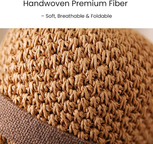 Versatile Retro Woven Handmade Straw Hat with Ruffled Bow, Women French Casual Sun Hatfor Vacation, Beach & Travel in Saudi Arabia