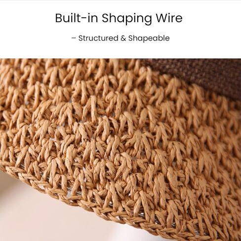 Versatile Retro Woven Handmade Straw Hat with Ruffled Bow, Women French Casual Sun Hatfor Vacation, Beach & Travel in Saudi Arabia