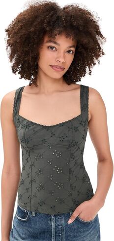 Free People Women's Full Bloom Eyelet Camisole in Kuwait