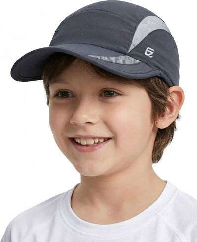GADIEMKENSD Kids Sports Basebll Cap - Breathable Mesh Cooling Quick-Dry, Water-Repellent, UPF50+, Anti-Glare in Kuwait