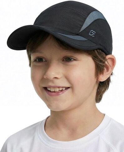 GADIEMKENSD Kids Sports Basebll Cap - Breathable Mesh Cooling Quick-Dry, Water-Repellent, UPF50+, Anti-Glare in Kuwait