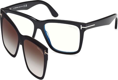 Marcolin FT6069-B Glasses, Shiny Black, 54 Unisex, Adult in Saudi Arabia